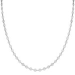 Sterling Silver Circle Necklace (24 in.)