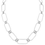 Diamond Cut Sterling Silver Necklace (36 in.)
