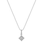 Square Diamond Cluster Pendant (18 in.)
