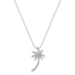 Diamond Palm Tree Pendant (18 in.)