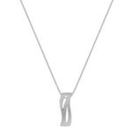 Sterling Silver Wave Pendant (18 in.)