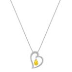 Briolette Yellow Sapphire Heart Pendant (18)