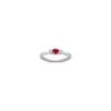 Ruby and Diamond Three-Stone Ring