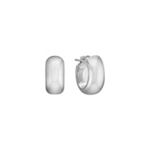 Sterling Silver Wide Hoop Earrings
