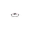 Pink Sapphire and Sterling Silver CTR Ring
