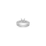 Solitaire Vintage Platinum Wedding Set