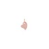 Round Diamond Heart Charm in 14k Rose Gold