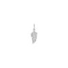 Round Diamond Feather Charm