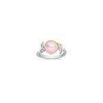 9mm Pink Cultured Freshwater Pearl and Sterling Silver Ring