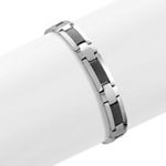 Tungsten and Black Carbon Fiber Bracelet (8.5 in.)