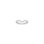 Vintage Diamond Contour Wedding Band with Pave Setting
