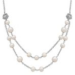 7-9.5mm Cultured Freshwater Pearl and Sterling Silver Necklace (19)