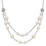 7-9.5mm Cultured Freshwater Pearl and Sterling Silver Necklace (19 in.)