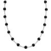 Sterling Silver and Black Agate Necklace (30)