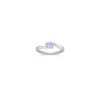 Oval Ice Blue Sapphire Ring in Sterling Silver
