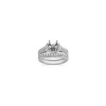 Vintage Diamond Wedding Set in Platinum