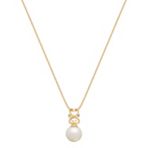7mm Cultured Akoya Pearl and Diamond Pendant (18)