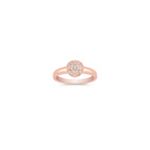 Vintage Diamond Cluster Ring in Rose Gold