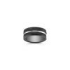 Black Stainless Steel and Carbon Fiber Ring