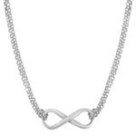 Sterling Silver Infinity Necklace (18 in.)