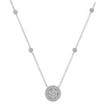 Diamond Cluster Necklace (18 in.)