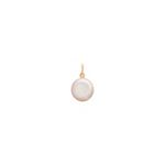 10mm Cultured Freshwater Coin Pearl Solitaire Charm