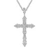 Sterling Silver and Diamond Cross Pendant (18)