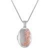Oval Sterling Silver Locket with Rose Accents (24)