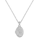 Oval Locket in Sterling Silver (18 in.)