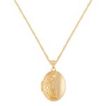 Oval Locket in 14k Yellow Gold (18 in.)