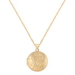 14k Yellow Gold Round Locket (18 in.)