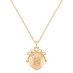 14k Yellow Gold Spinning Locket (18 in.)
