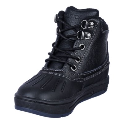nautica black duck boots