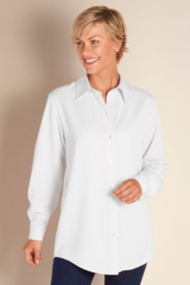 Tall Tencel Big Shirt - White