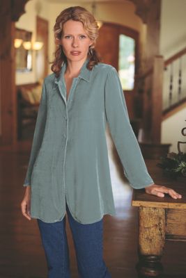 Silk Velvet Poets Shirt