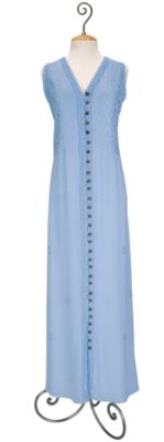 Women's Plus Size Sueded Rayon Sleeveless Tonal Embroidered Lube