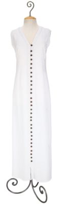 Women's Petite Sueded Rayon Sleeveless Tonal Embroidered Luberon