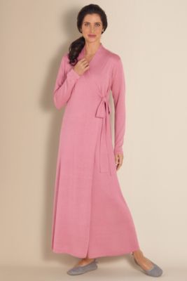 Tall Silk Cashmere Robe - Pink