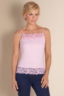 Women's Lace Cami - Pink