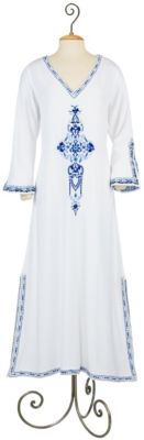 Women's Mosaic Caftan - White