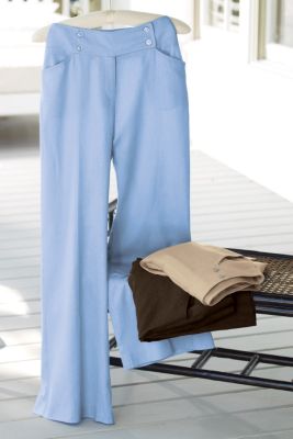 Petite Linen Rayon Pant