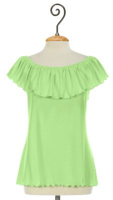 Flamenco Top - Green