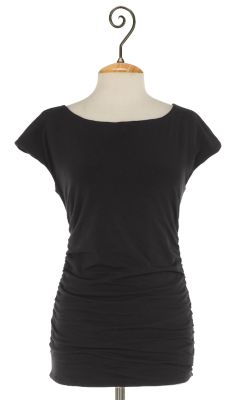 Women's Ruched Bateau Tee