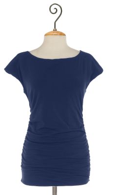 Ruched Bateau Tee