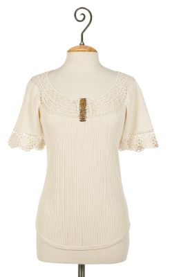 Cafe Crochet Top
