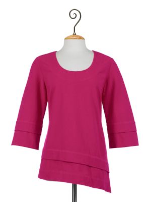 Asymmetrical Gauze Top