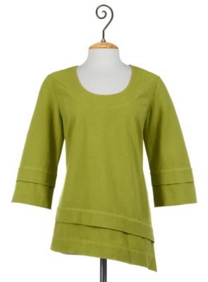 Asymmetrical Gauze Top