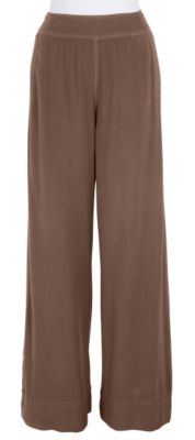 Petite Wide Leg Sandwashed Pant