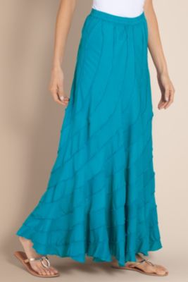 Women's Summer Swirl Skirt - Blue