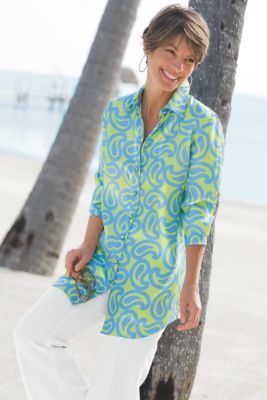 Silk Twill Paisley Shirt